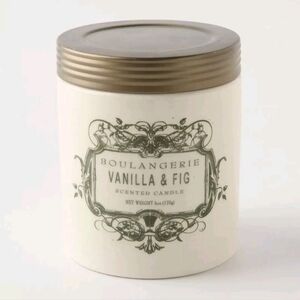 New Anthropologie Boulangerie Jar Candle - Vanilla Fig 6 oz / 170g